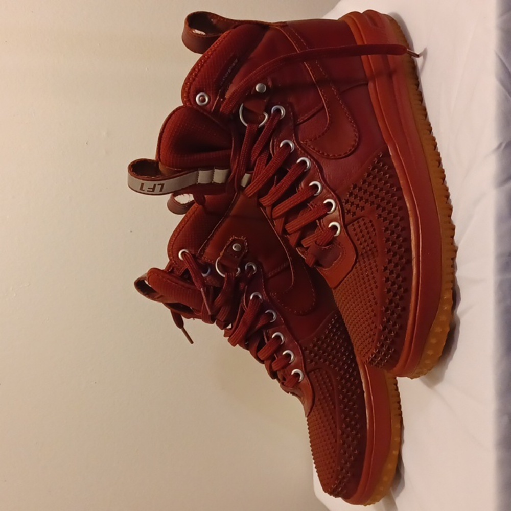 MEN'S NIKE LF LUNAR FORCE 1 DUCKBOOT MAROON SIZE 8 - Picture 6 of 10